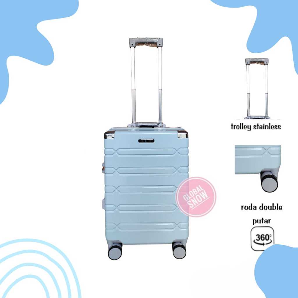 KOPER 903 BAHAN PC POLYCARBONATE PREMIUM UNZIPPER 20 inch / NON ZIPPER 20 inch / unzipper 20inch / K