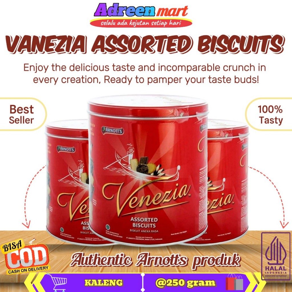 

ARNOTT'S VANEZIA ASSORTED BISCUIT 250 g