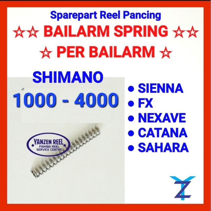 SPAREPART PER/SPRING BAILARM REEL SHIMANO SIENNA - NEXAVE - FX 1000 - 4000 * PER BAILARM * PER BUKA 