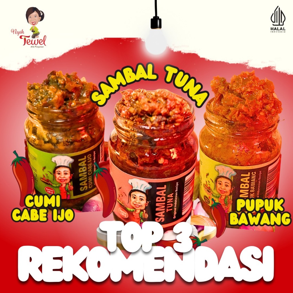 

NYAH TEWEL - Paket 3 Top Rekomendasi Sambal Khas Nusantara Indonesia