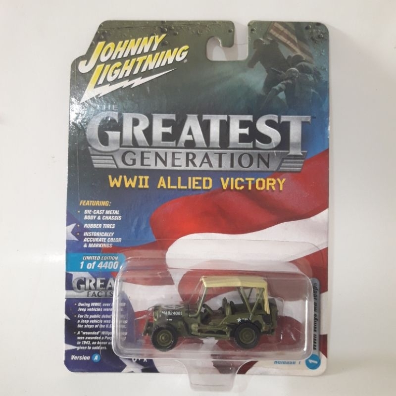 JOHNNY LIGHTNING WWII WILLYS MB JEEP