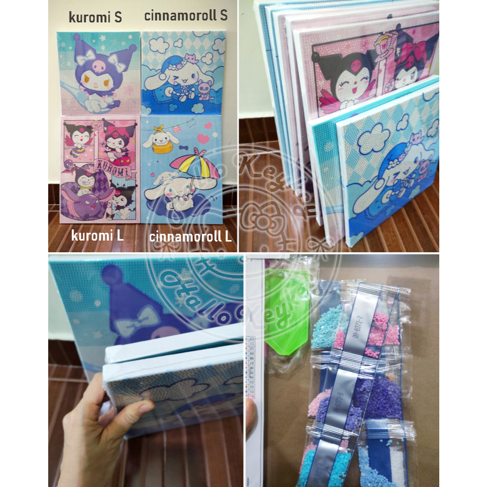 

diy 5D diamond painting full drill set cinnamoroll kuromi