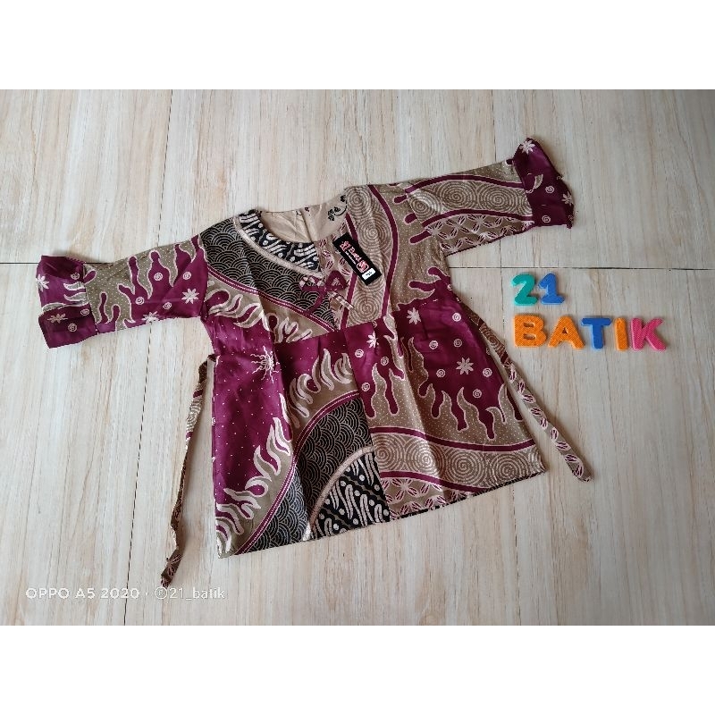 atasan batik anak perempuan 8-9 tahun/blouse batik anak