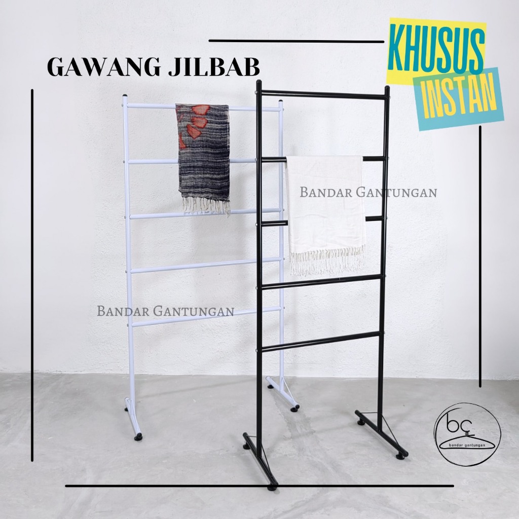 KHUSUS INSTAN Gawang Kerudung Stand Jilbab Rak Jilbab Gawang Kertas Kado Gawang Multifungsi Gawang S