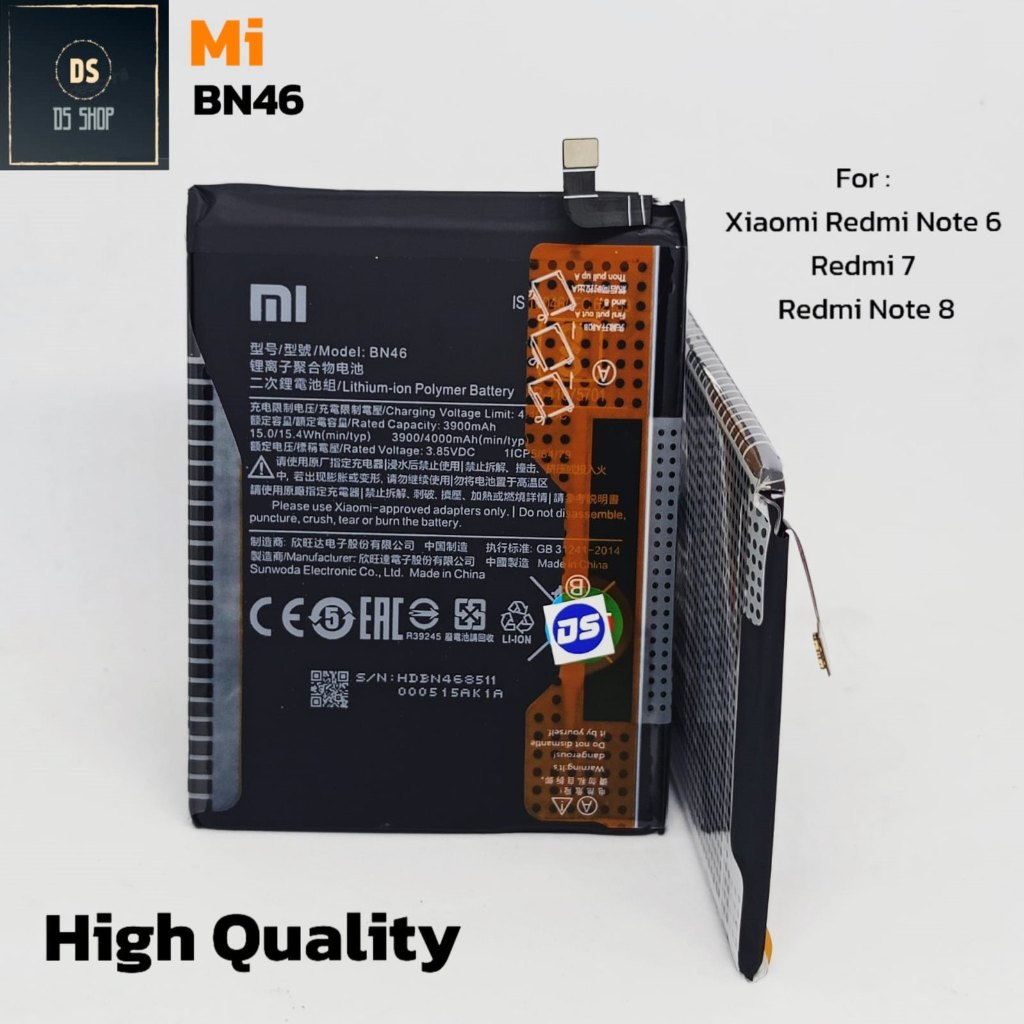 Baterai HP Xiaomi Redmi Note 6 / Redmi 7 / Redmi Note 8 BN46 BN 46 Ori Original Batre Batrai HP