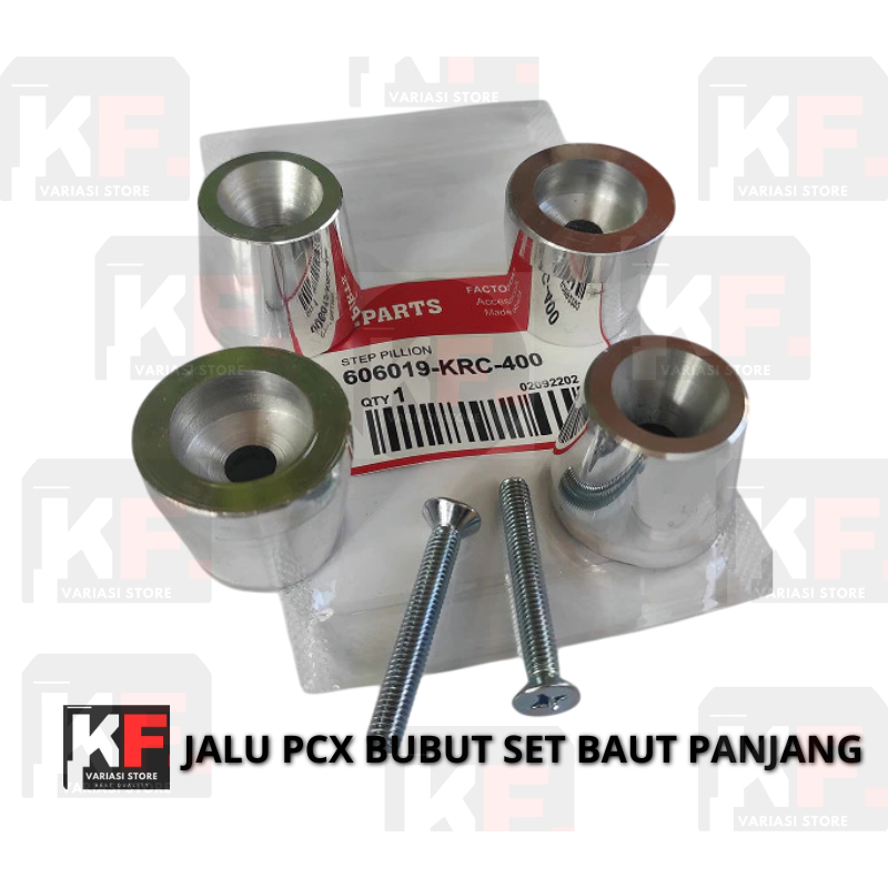 JALU STANG MODEL PCX Pnp Beat Deluxe Vario 150 new  Bahan Alumunium Bubut Set Baut