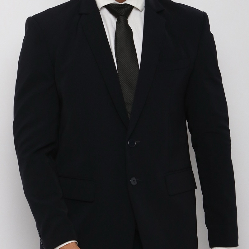 NEW JAS WISUDA BLAZER PRIA HITAM LIST PINGGIR JAS FORMAL JAS PENGANTIN NIKAH JAS KERJA MURAH