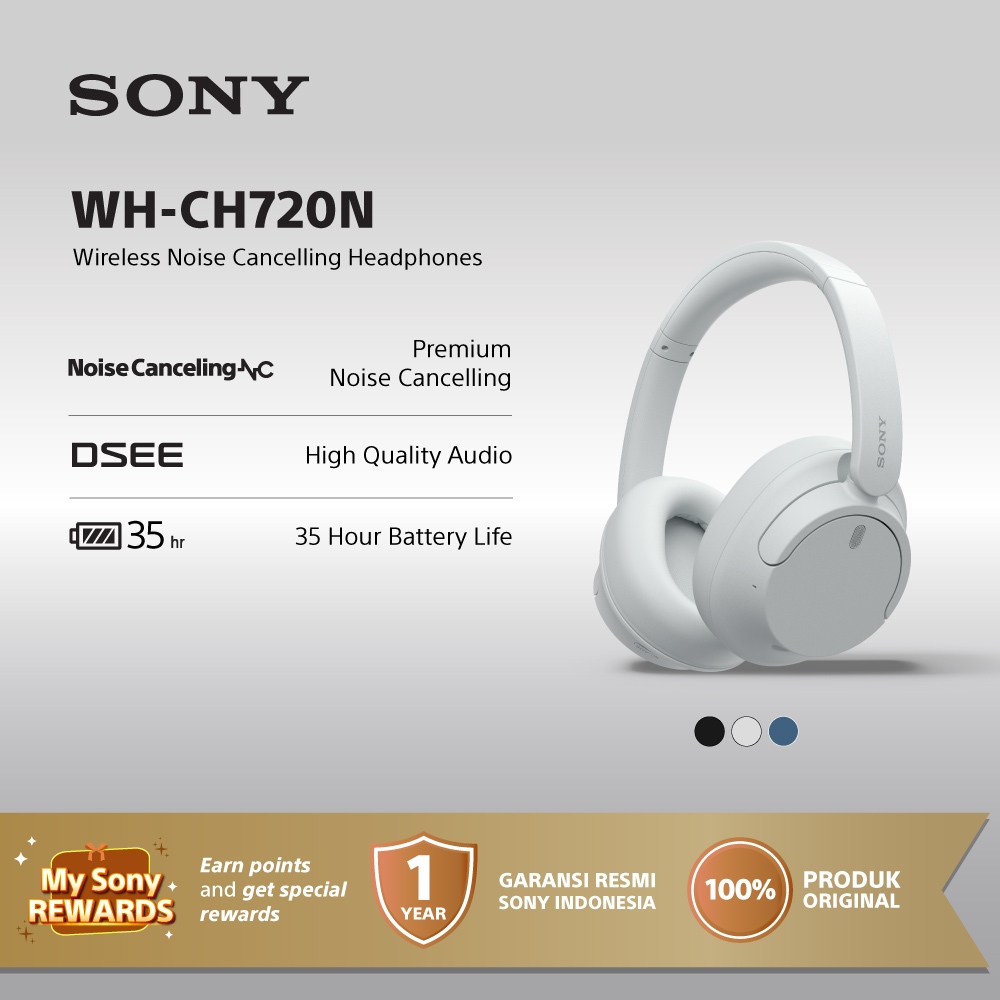 SONY WH-CH720N Wireless Noise Cancelling Headphone / CH720N - White