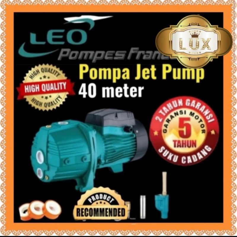 PROMO Mesin pompa air jetpump LEO AJDM75/4H OTOMATIS AJDm 75/4ha sumur dalam 40mt ajdm75/4ha TANPA T