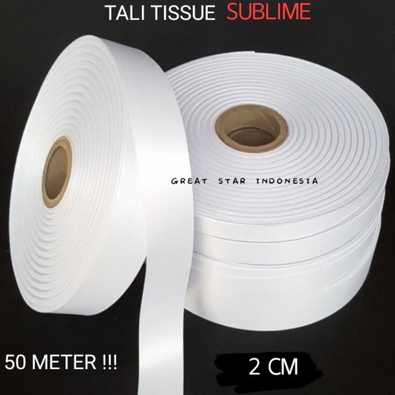 

KODE Y97C TALI TISSUE SUBLIME ROLL 2 CM X 55 YARD 5 METER IMPORT
