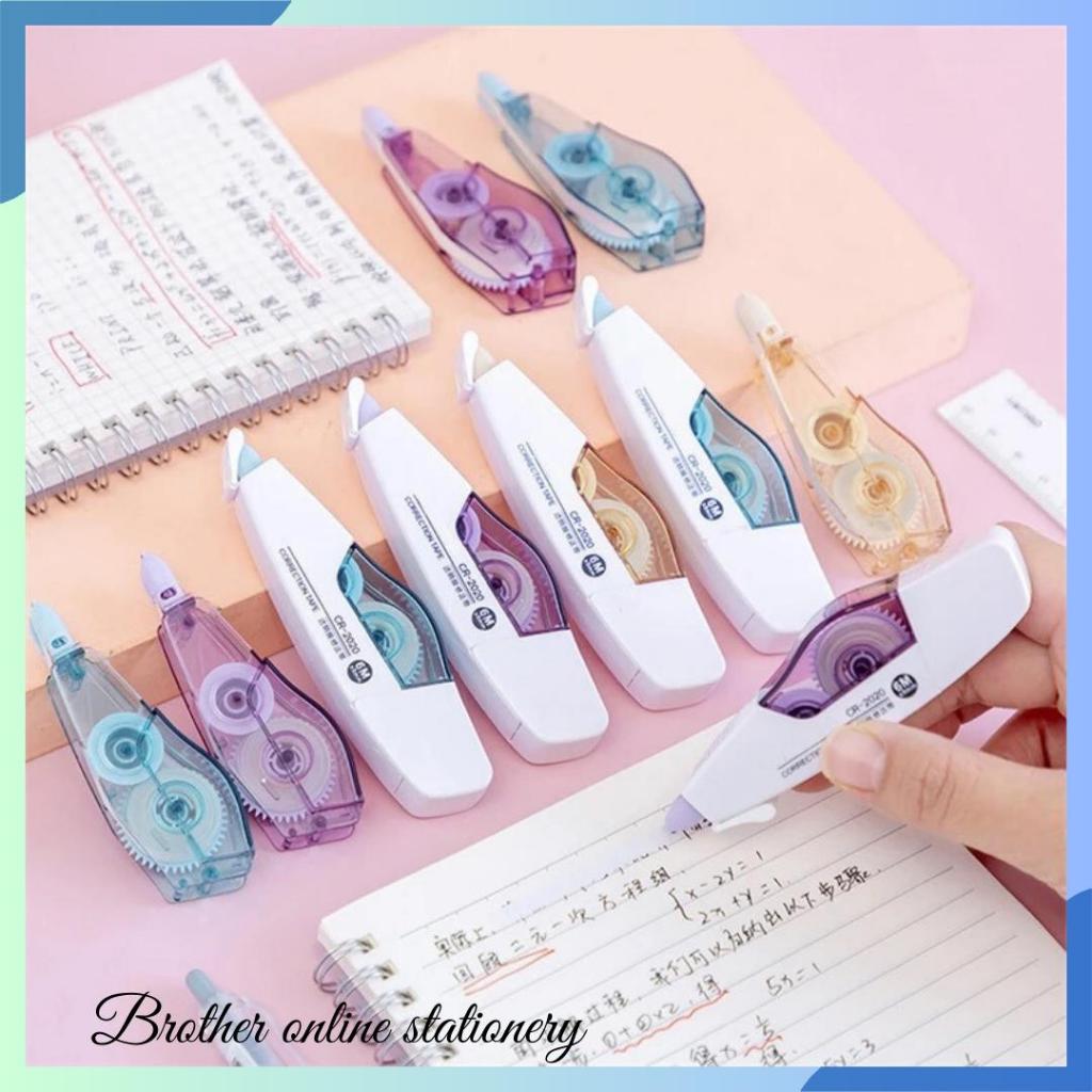

BOS Correction Tape Roll + Refill / Tipex Roll / Tipex Kertas / Pita Koreksi