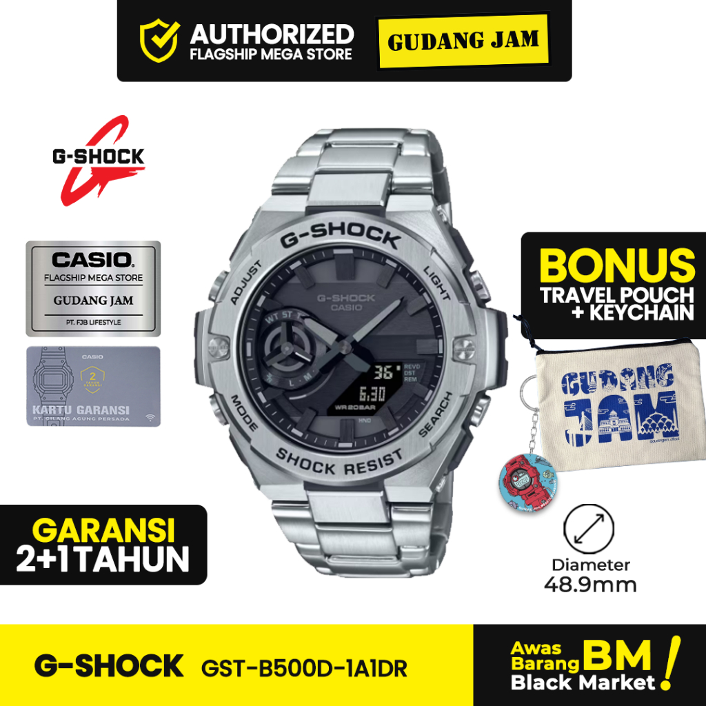 Jam Tangan G-Shock GST-B500D-1A1DR GST-B500D GST-B500 GSTB500D GST B500D
