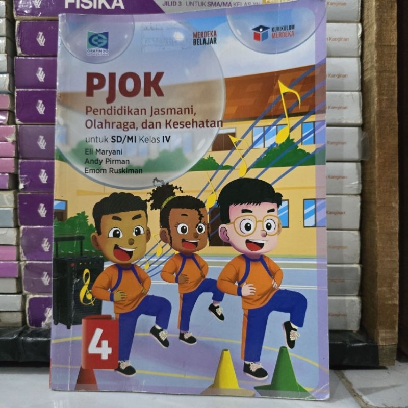 BUKU BEKAS ORIGINAL - PJOK KELAS 4 SD KURIKULUM MERDEKA GRAFINDO