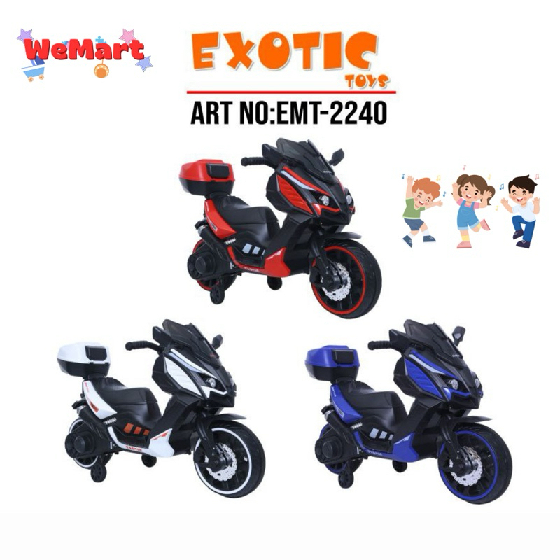 EXOTIC EMT-2240 MOTORCYCLE MOTOR AKI XMAX Mainan anak