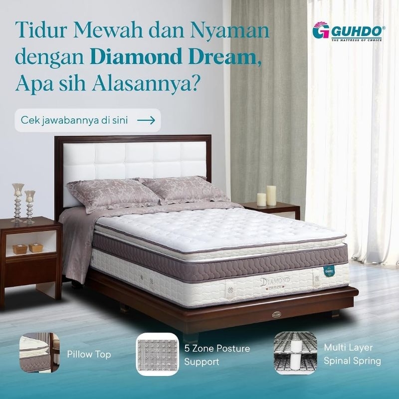 1SET GUHDO DIAMOND DREAM LATEX+DOUBLE SPRING