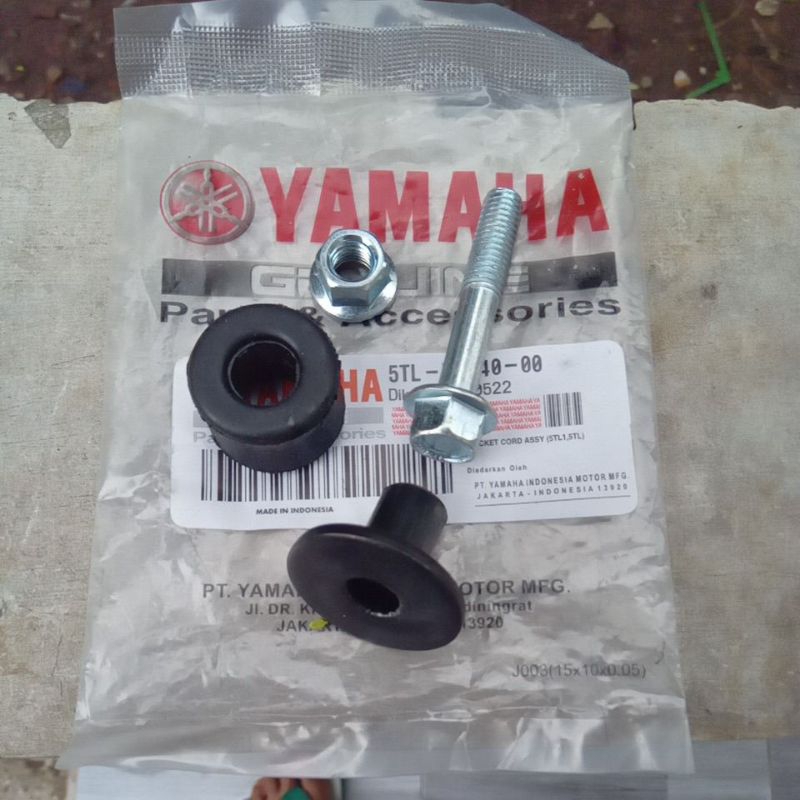 baut set karet plus Bosh braket gantungan knalpot yamaha Mio lama sporty smile