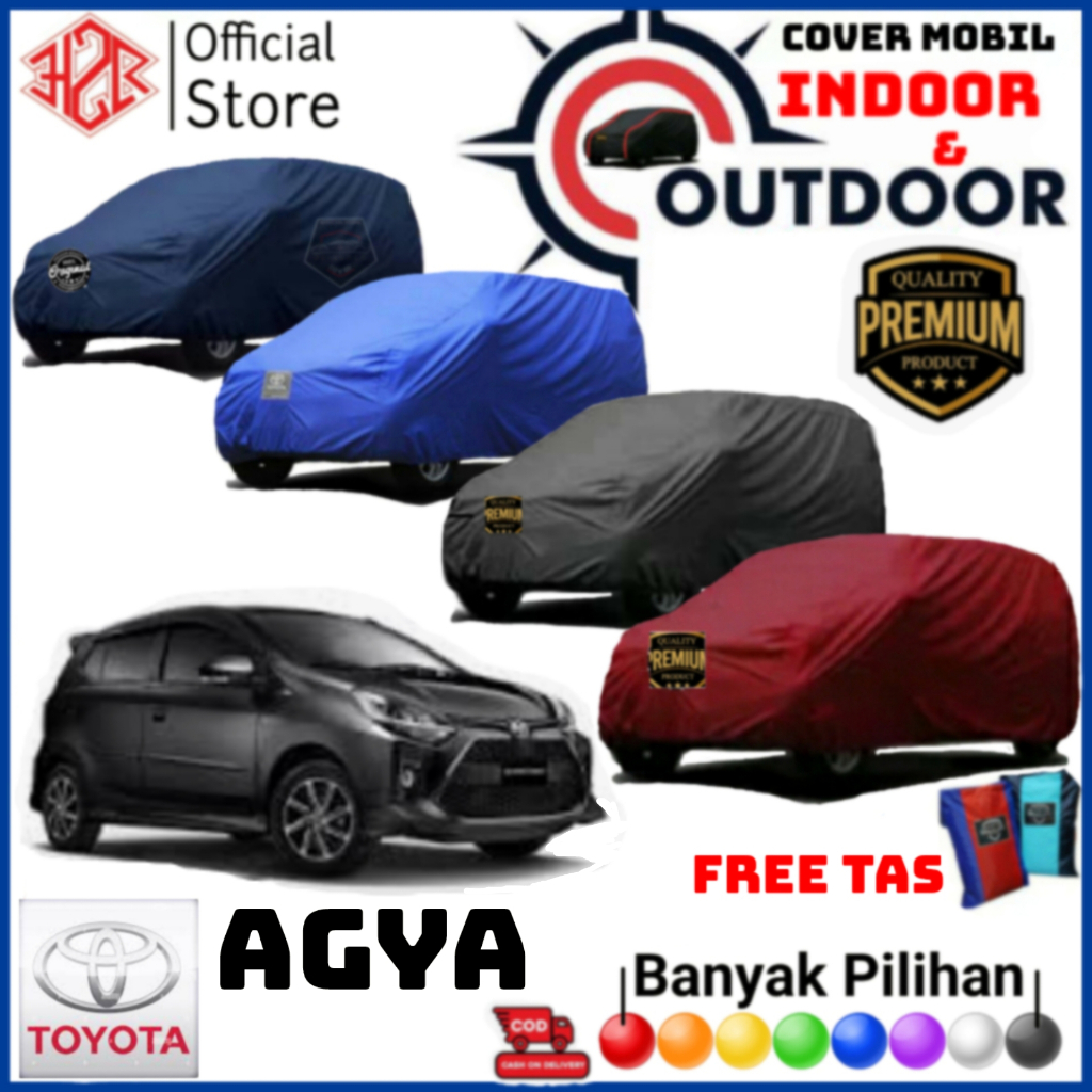 Cover Mobil Toyota Agya, Sarung Mobil Agya, Selimut Mobil Agya, Cover Body Mobil Agya PREMIUM