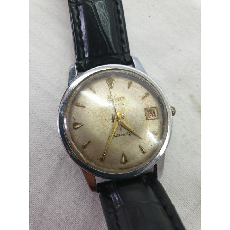 Arloji Jam Vintage FELCA Incabloc 25 jewels Automatic dengan penunjuk tanggal buatan Swiss