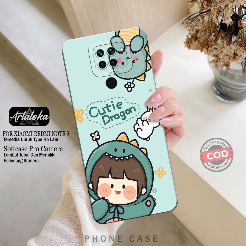 Softcase Hp Xiaomi Redmi Note 9 Fashion Case Kartun Lucu Case Xiaomi Redmi Note 9 Silikon TPU Pro Ca
