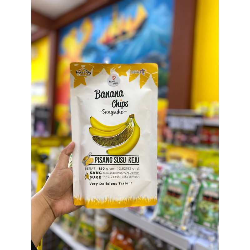 

keripik pisang khas lampung kras-kres