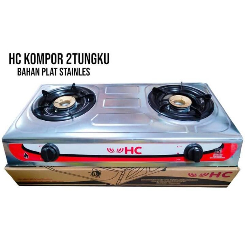 kompor 2 tungku hc stainless stell SNI