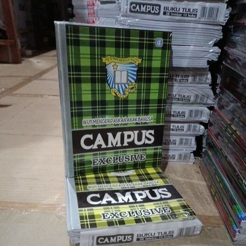 

Buku Tulis Sekolah 38 Lembar 1 Pack Isi 10 Buku / Buku Campus A5 Kwarto / ATK Alat Tulis Sekolah