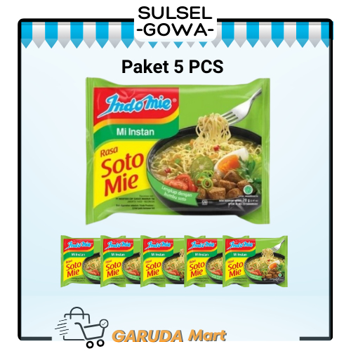 

Indomie Rasa Soto Mi Instan 70gr x 5 PCS