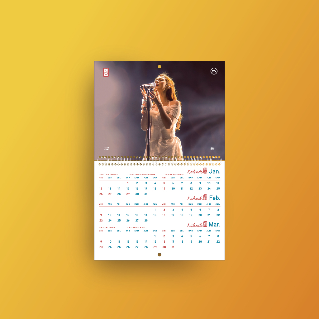 

Kalender Dinding 2025 Nadin Amizah