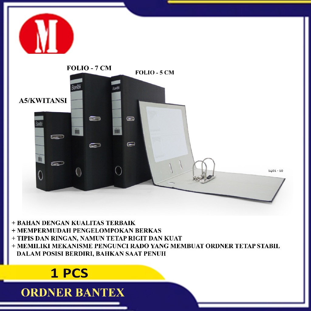 

Ordner Bantex A5 Kwitansi, Folio 5cm Folio 7cm