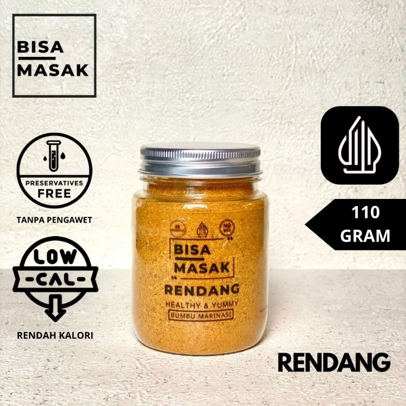 

[BISA MASAK] RENDANG - Bumbu Marinasi - Bumbu Masak Rendah Kalori - 110 gram
