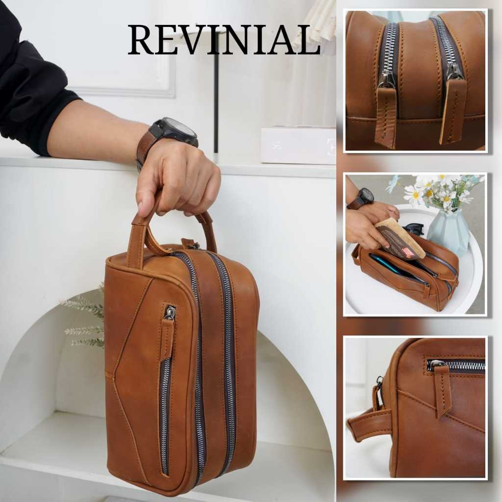 Handbag Pria Pedro 312 Pouch kulit Asli TERBARU - Tas Clutch