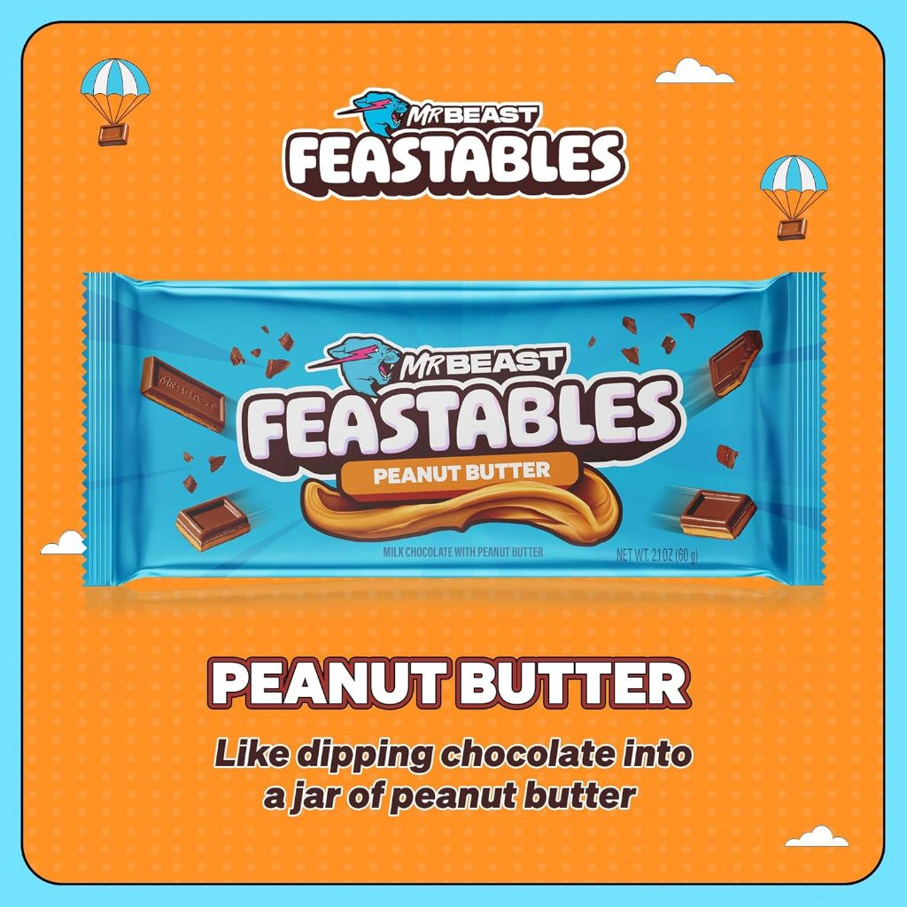 

Feastables MrBeast Peanut Butter Chocolate Bar 60 Gr 60Gr