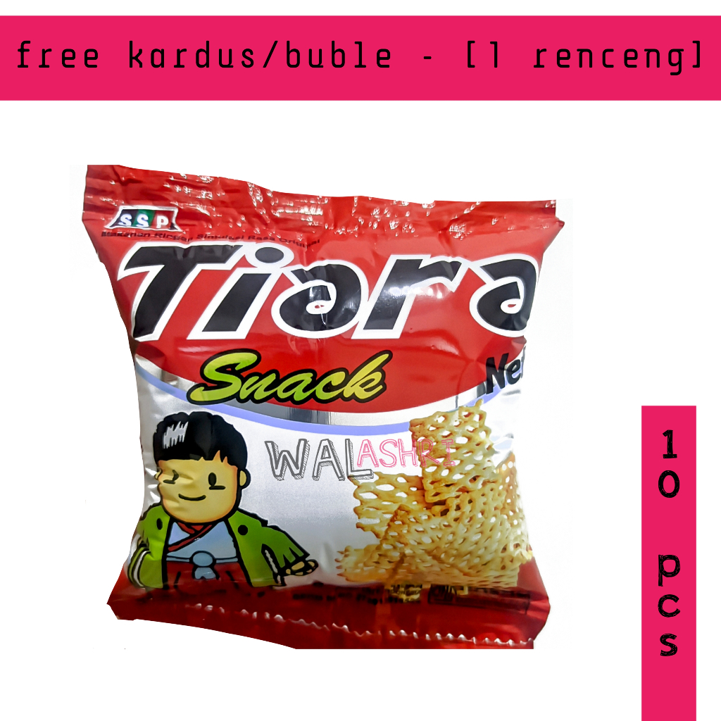 

Tiara snack jajanan jadul renceng isi 10