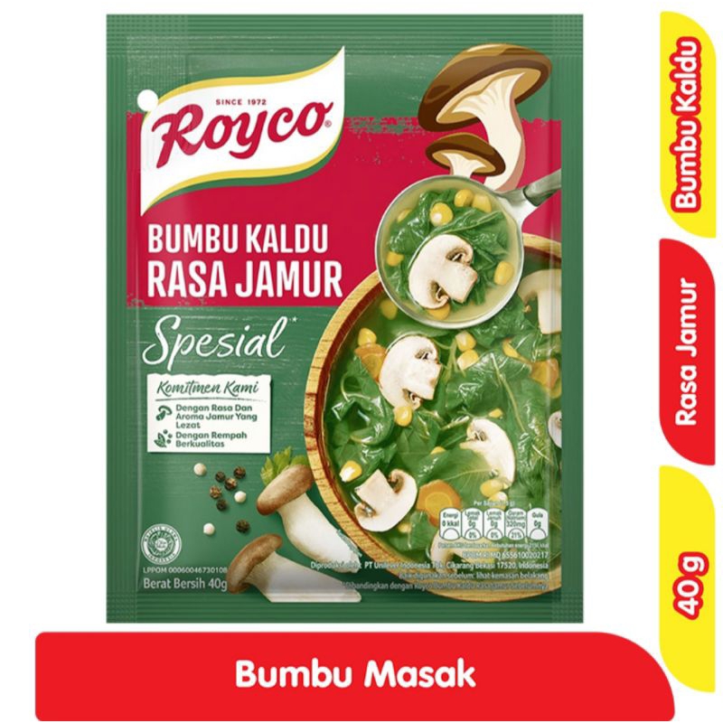 

Royco Bubuk Kaldu Penyedap Rasa Jamur Spesial 40 g