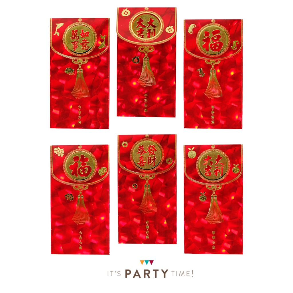 

Red Metalic Angpao (set of 6) / Angpao Imlek / Angpao Sincia / Angpao Chinese New Year