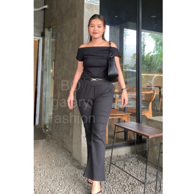 Celana CUTBRAY Karet BASIC PANTS Premium Wide Leg