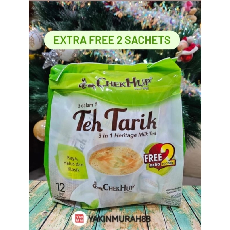 

CHEK HUP TEH TARIK MALAYSIA MILK TEA 14 SASET ( 12 + 2 EXTRA FREE)