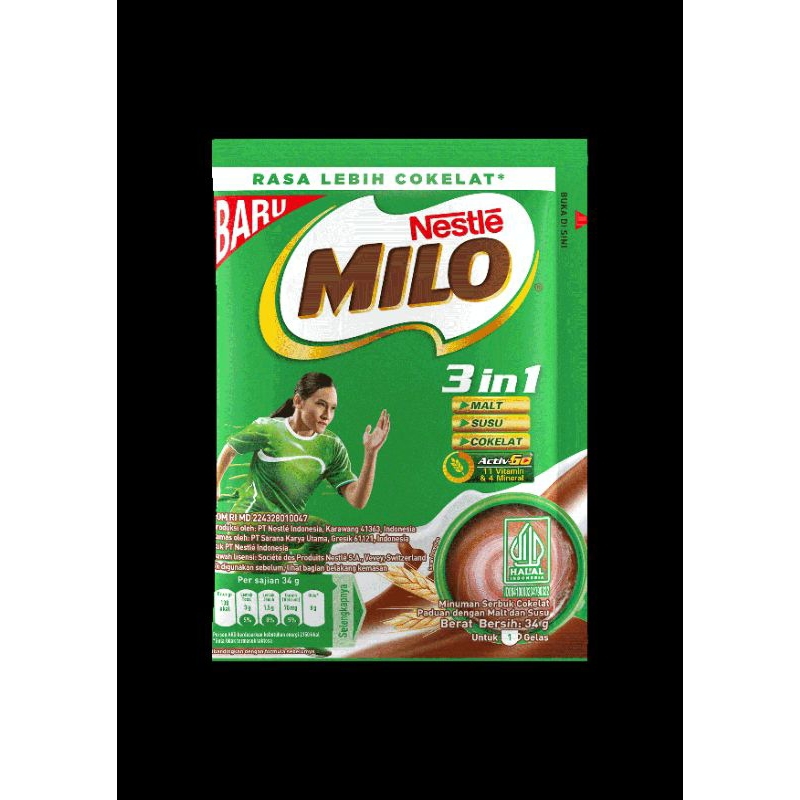 

MILO 3in1 34Gr X 10 SACHET (Renceng Utuh)