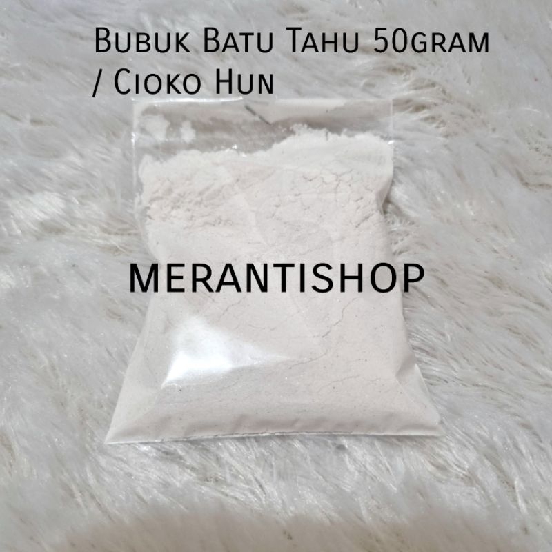 

Bubuk Batu Tahu 50gram / Ciokohun / Cio Ko Hun / Serbuk Cioko Hun