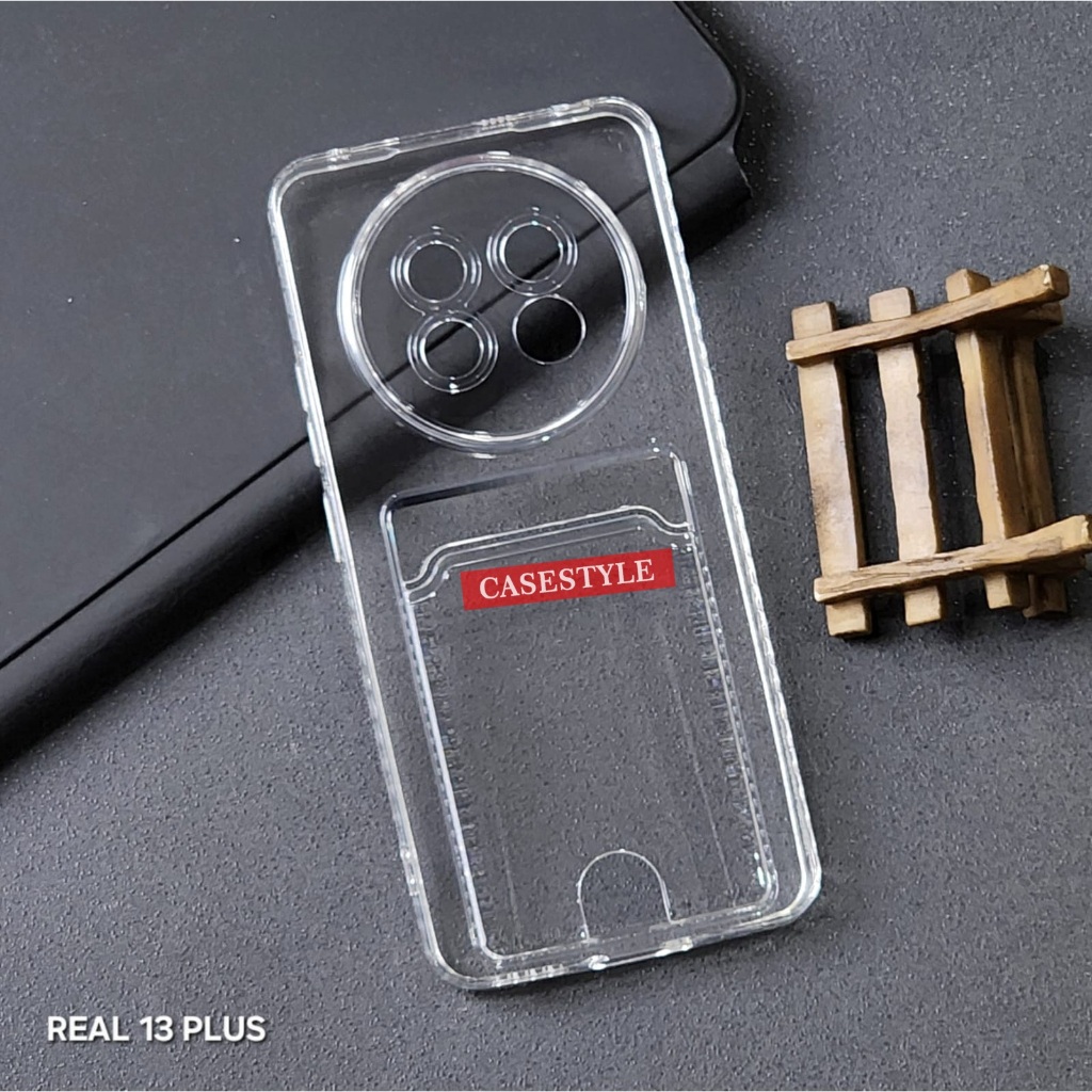 Case Realme 13 Plus Realme 8i Realme 9i - Clear Card Case  Slot Kartu Case Bening Realme 13 Plus Rea