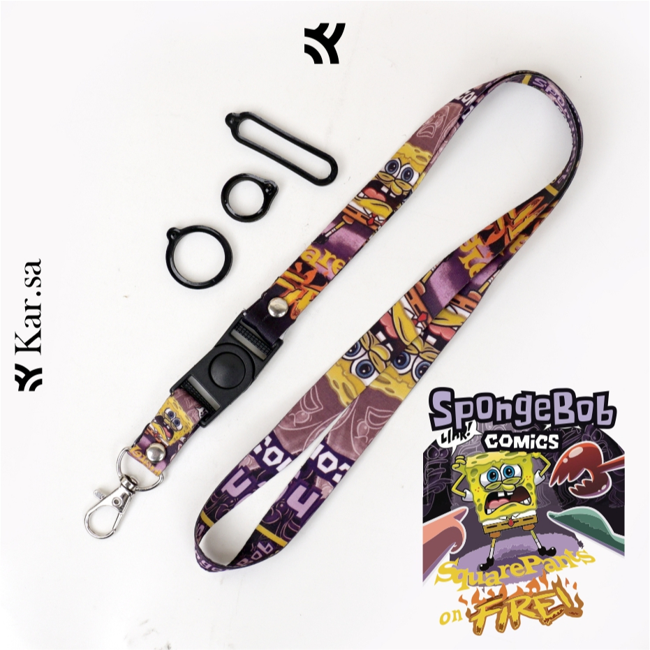 

Lanyard spongebob premium free oring / tali lanyard / lanyard craft / tali idcard / karsa