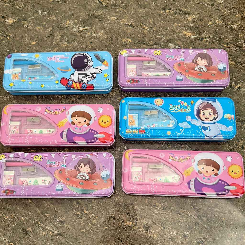 

[Free Bubblewrap] TEMPAT PENSIL KALENG ASTRONOT | KOTAK PENSIL ANAK | TEMPAT PENSIL MURAH 2 SUSUN