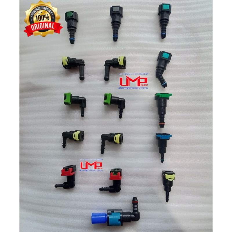 NEPEL COPLER KEPALA SELANG BENSIN INJEKSI 6MM 8MM NEPEL CONNECTOR KONEKTOR KANCINGAN SELANG INJEKSI 