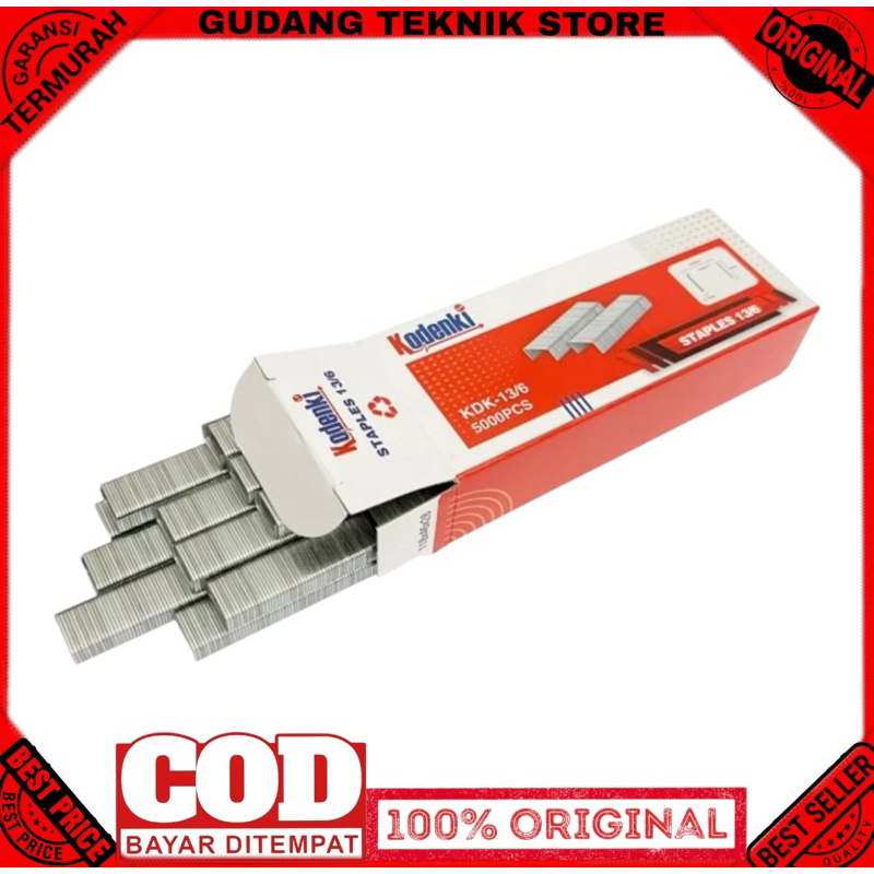 

Kodenki Isi staples 13/6 6mm Isi Steples tembak