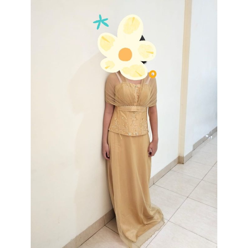 preloved Long dress Pesta