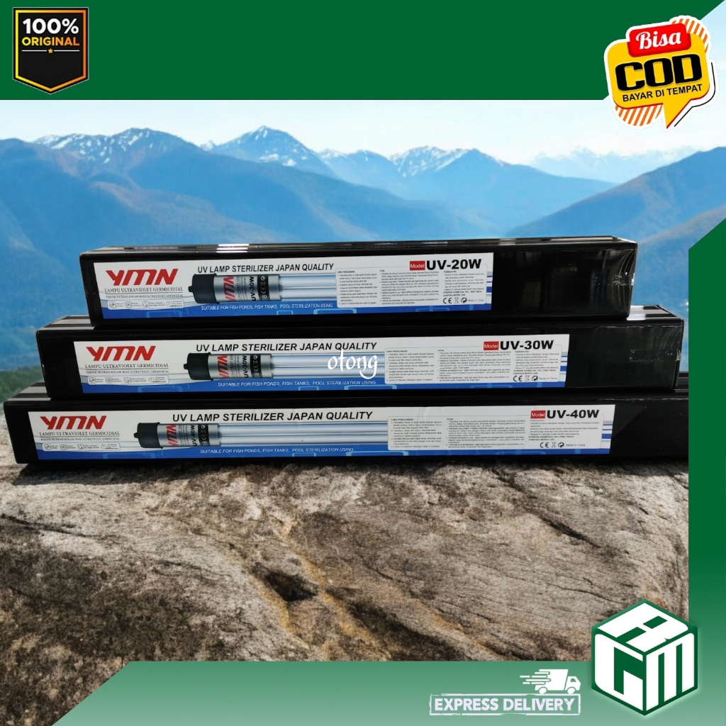 YMN 30 WATT 30watt  LAMPU UV ANTI LUMUT BAKTERI DAN ALGAE kolam ikan