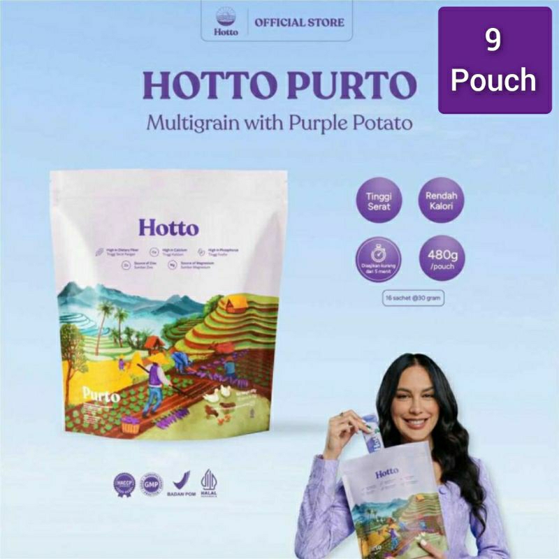 

Hotto Purto Multigrain Oat Ubi Ungu 9 Pouch