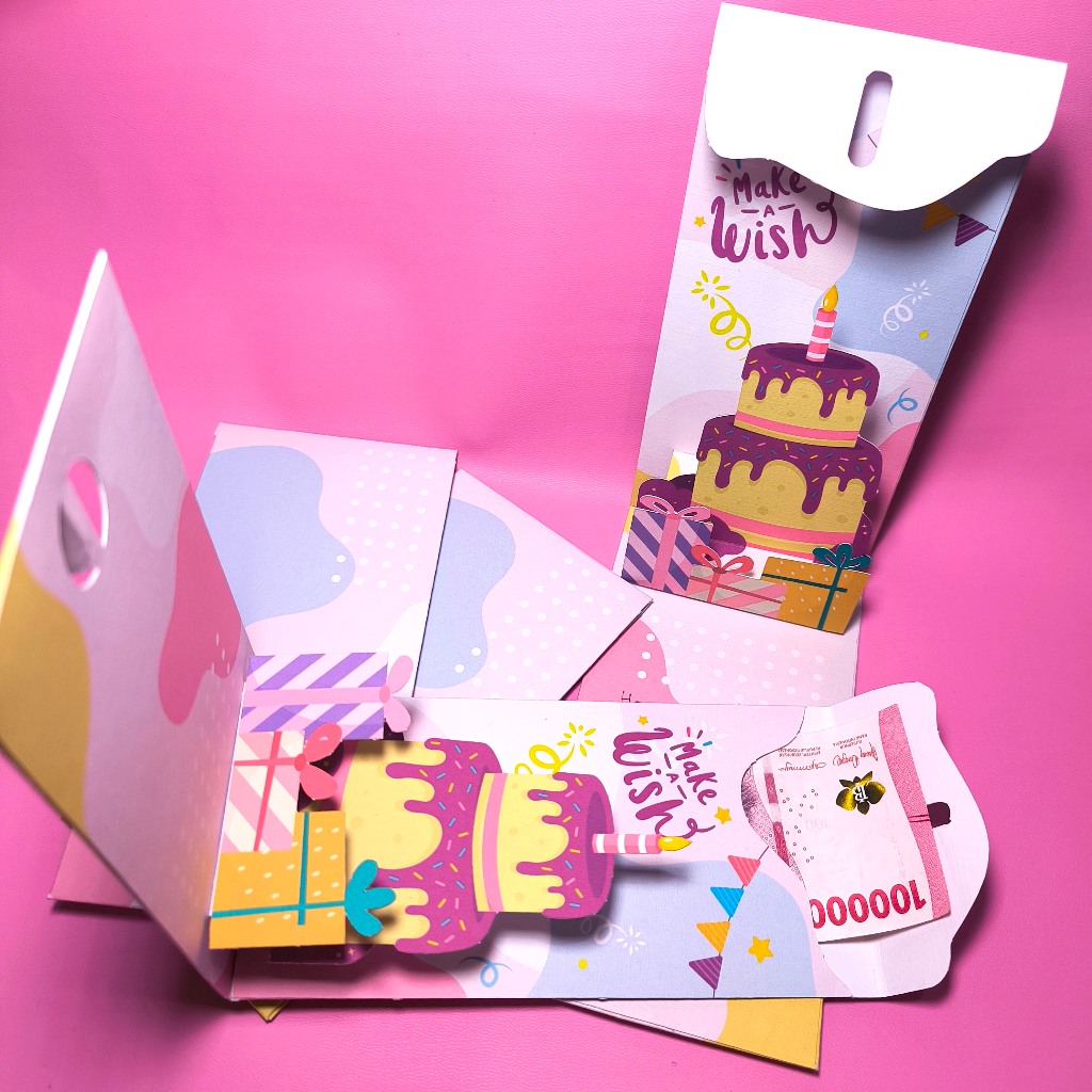 

Angpao Birthday 3D Pop Up / Birthday Envelope