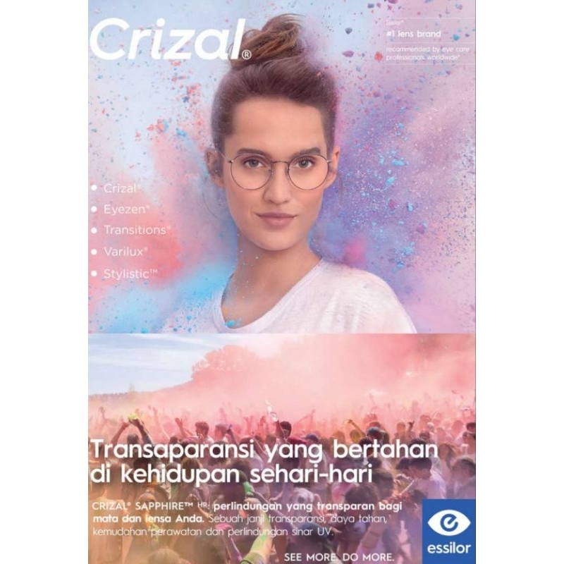 Lensa Essilor Myopilux Crizal Rock Pro Airwear 1.59