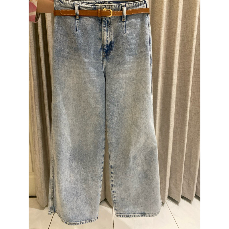 ZARA Cropped Cullote Jeans sz 36 like new